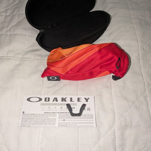 NEW Oakley SUTRO LITE SWEEP MVDP Orange Sparkle PRIZM Road Lens Sunglass NWT - Picture 6 of 9